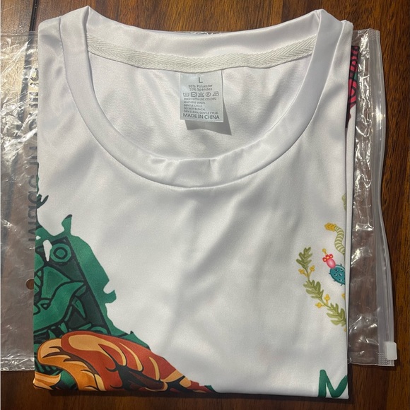 T-shirt with Mexican flag | Size: L | White | New - Picture 5 of 8